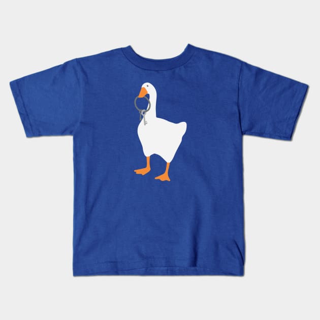 goose with keys Kids T-Shirt by Vicener